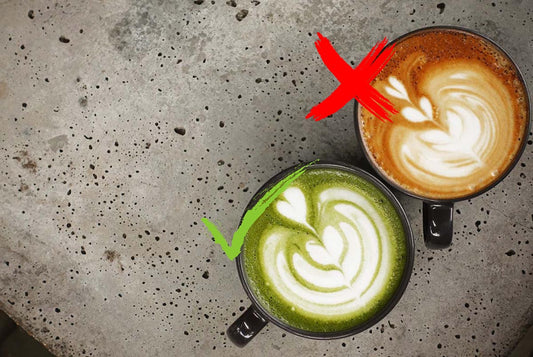 twee kopjes over waarom matcha ipv koffie