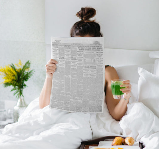 Wanneer matcha drinken? Deze vrouw in de ochtend