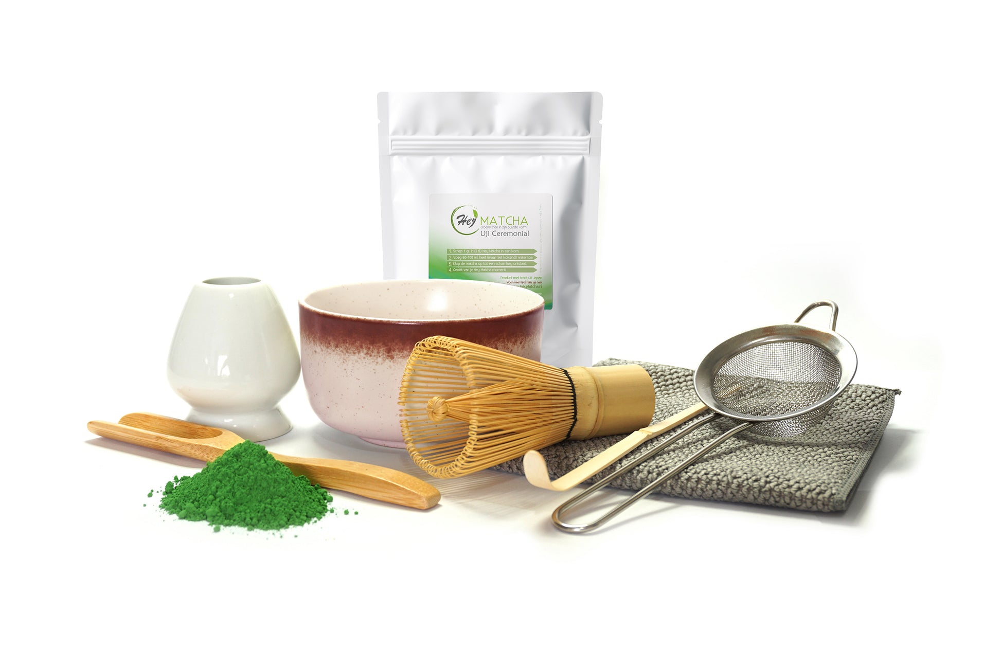 8-Delige Hey Matcha Thee Set - Creme Wit