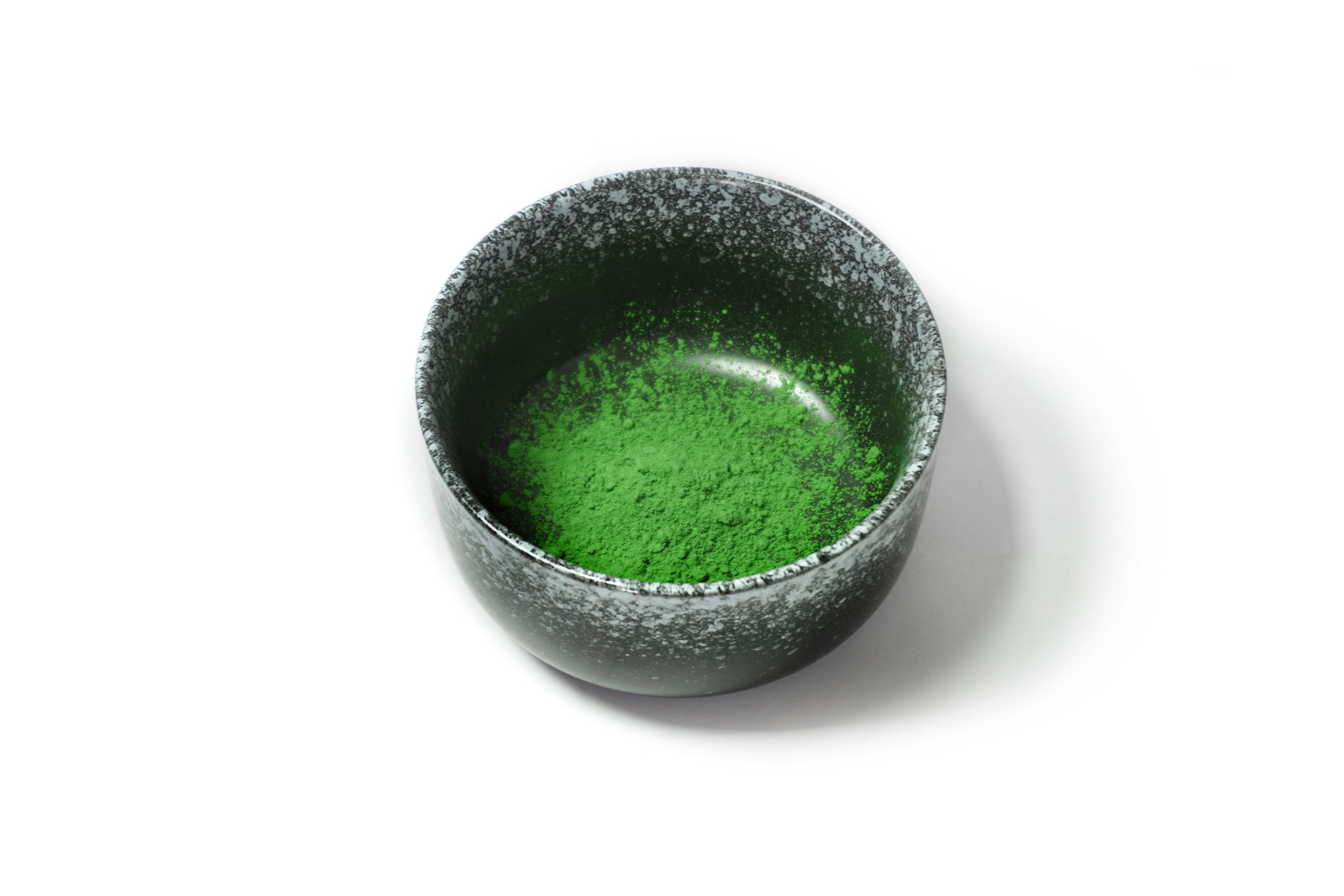 Matcha bowl - Chawan - Zwart-Grijs - bovenkant - Matcha Kom